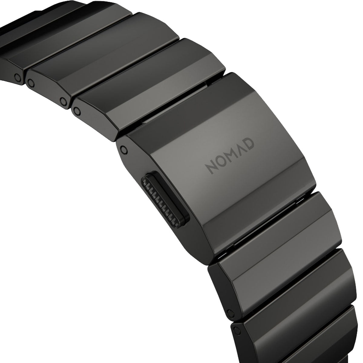Nomad Apple Watch Band 45mm / 49mm Stainless Steel with Graphite Hardware - Premium Replacement Strap for Workout, Office & Everyday Wear