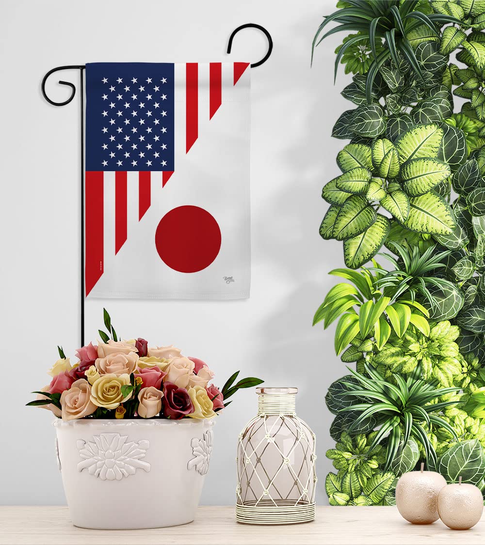 US Japan Friendship Garden Flag - Double-Sided Yard Decoration for Home & Gifts