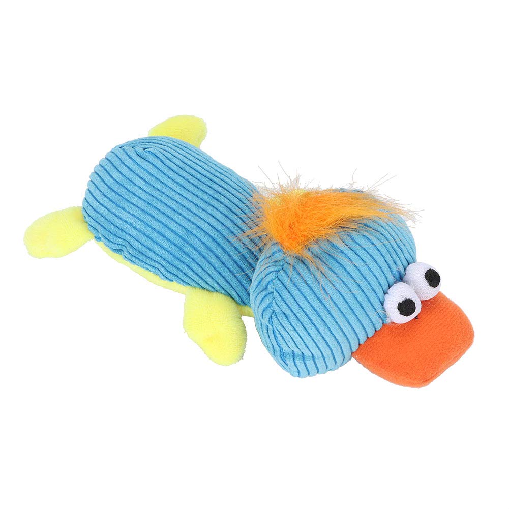 Zerodis 2 Pack Squeaky Dog Toys - Durable Chew Toys with Squeakers, Soft Plush Duck & Monkey Puppy Toys for Teething, Small, Medium & Large Dogs - Perfect for Playtime, Training & Anxiety Relief
