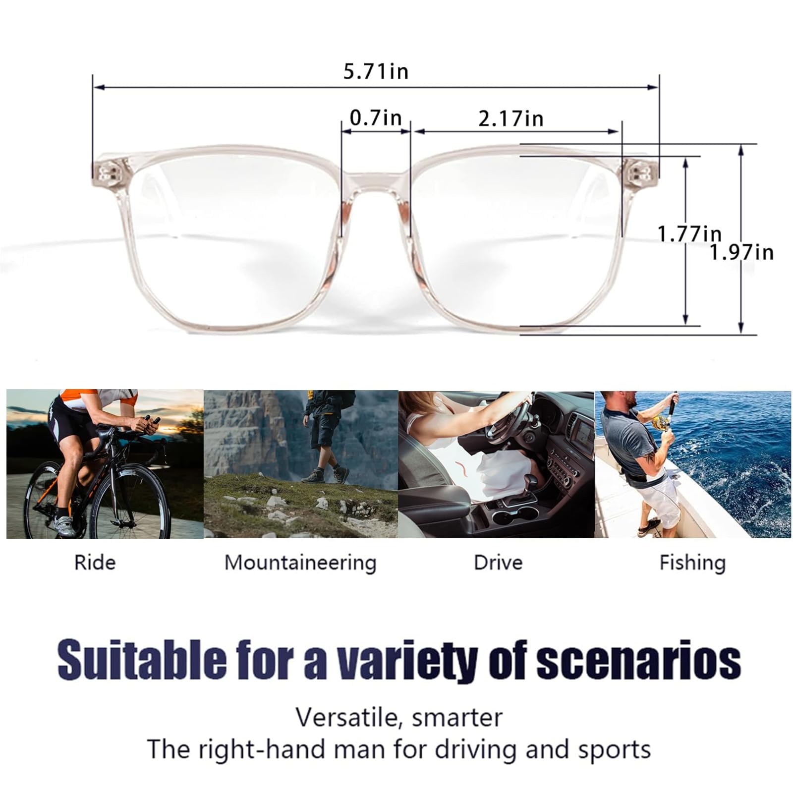 Smart Glasses with Bluetooth Speakers for Women & Men - Wireless Audio Sunglasses for Music, Calls & Hands-Free Convenience - Perfect for Running, Driving & Outdoor Activities