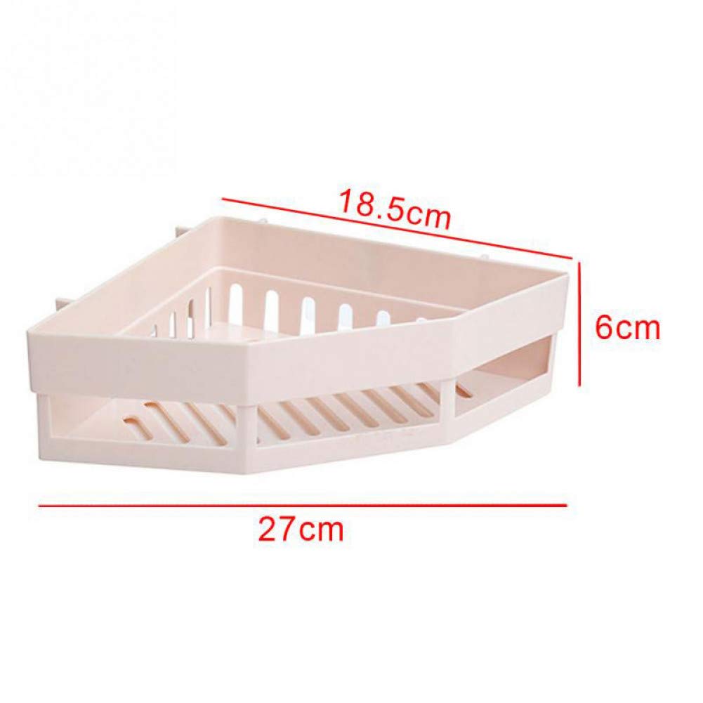 Corner Bathroom Shelf - Wall Mounted Storage Organizer for Bathroom & Kitchen - Perfect for Shower, Toiletries, and Spice Storage