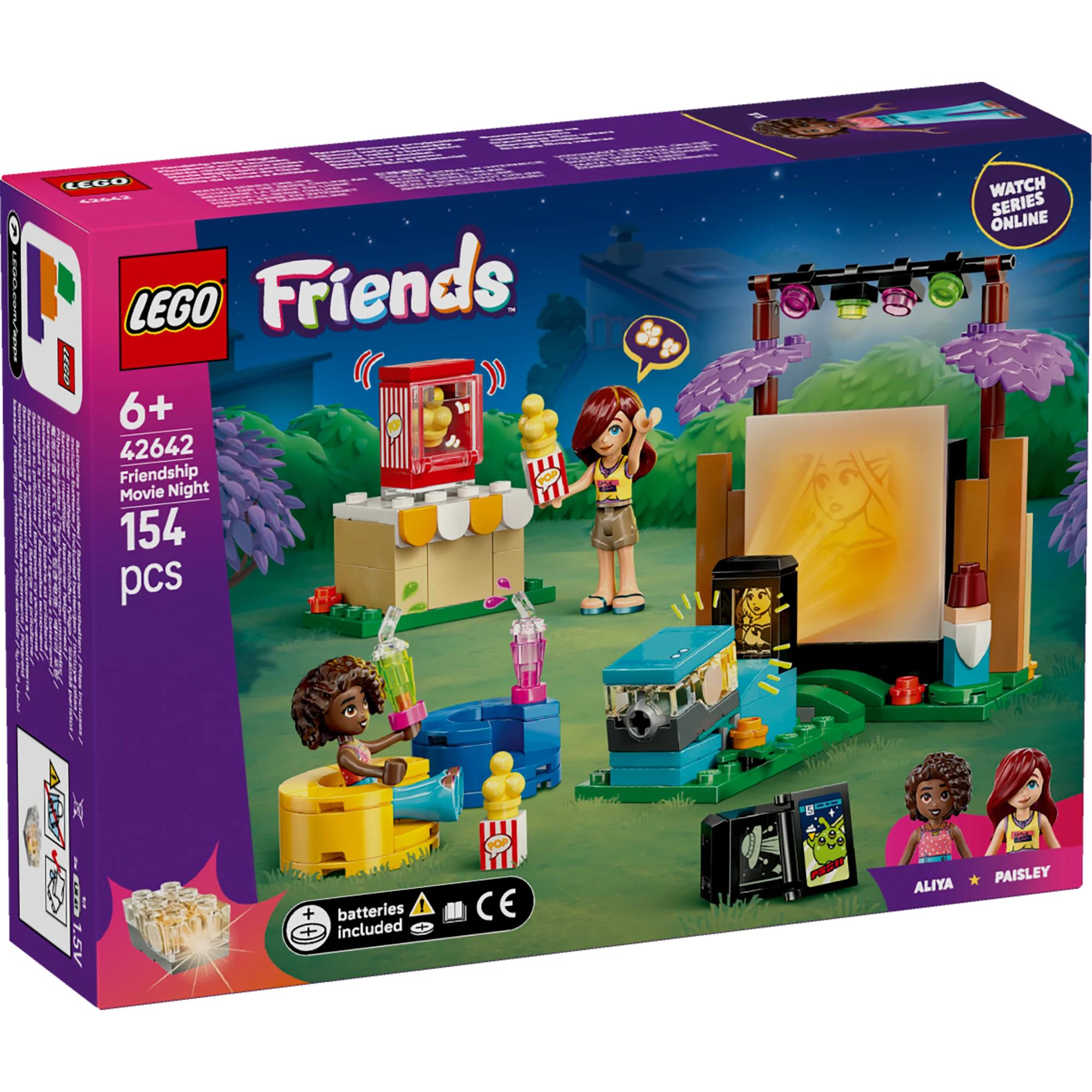 LEGO Friends Movie Night Building Set (42642) - Creative Toy for Kids, Perfect for Family Bonding & Playtime Fun