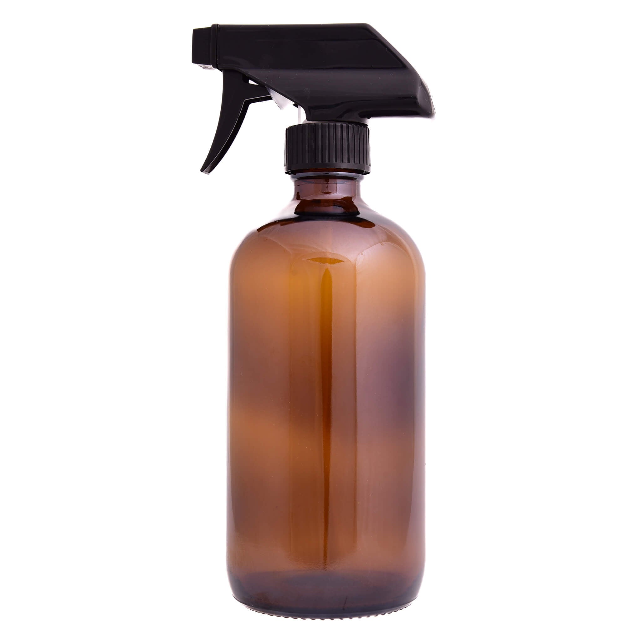Amber Glass Bottle with Utility Trigger Spray - Refillable & Eco-Friendly for Essential Oils, Cleaning Solutions & DIY Projects - Perfect for Home, Garden & Beauty Use