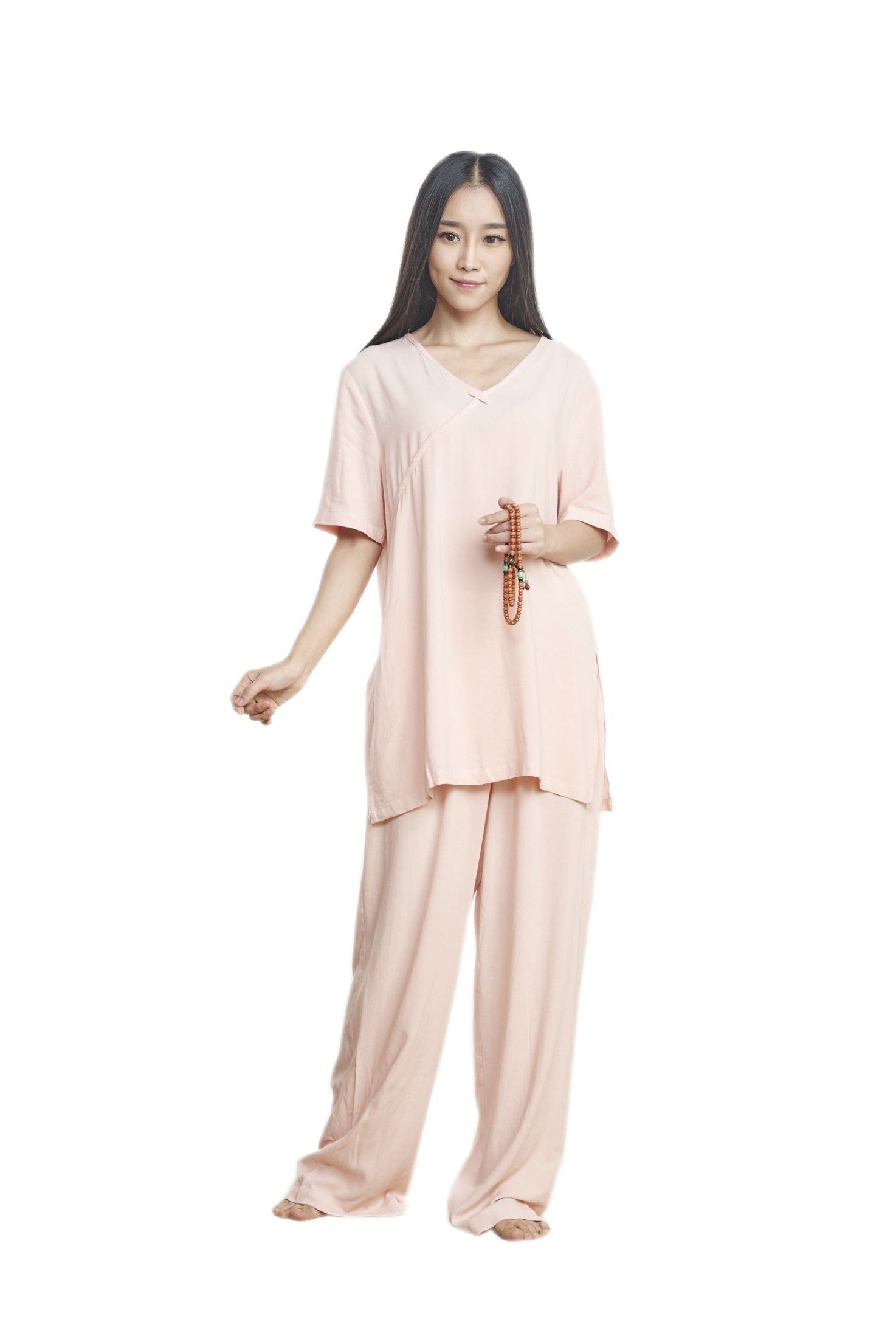 KATUO Women's Taichi Suits - Comfortable Meditation Outfit for Yoga, Tai Chi & Relaxation - Breathable Casual Kung Fu Pants & Top Set for Home Practice & Outdoor Activities
