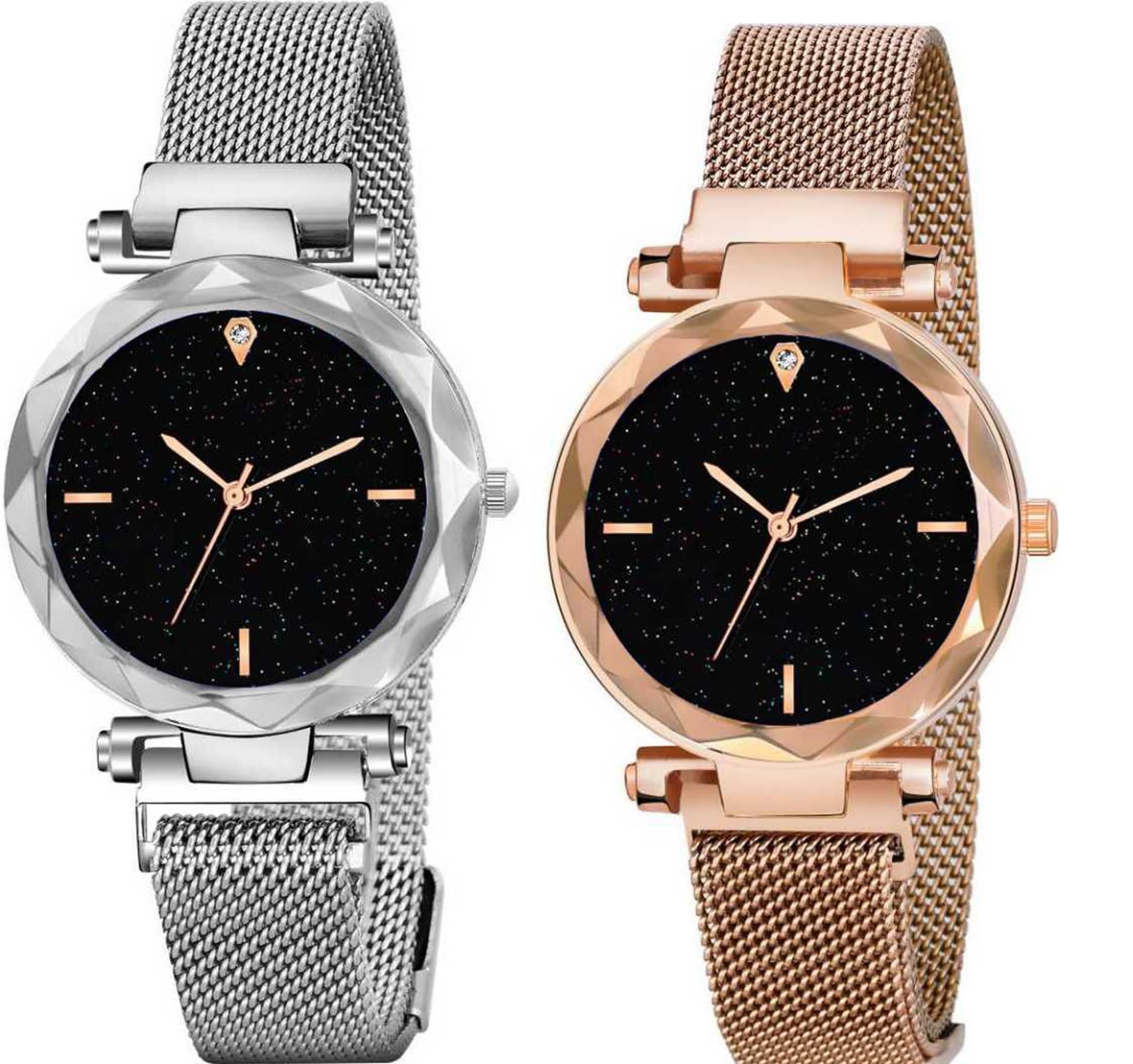 Elegant Women's Combo Watches Set (SR-518 AT-5181) - 2 Pack Fashion Watch Gift for Her - Perfect for Office, Party & Everyday Wear