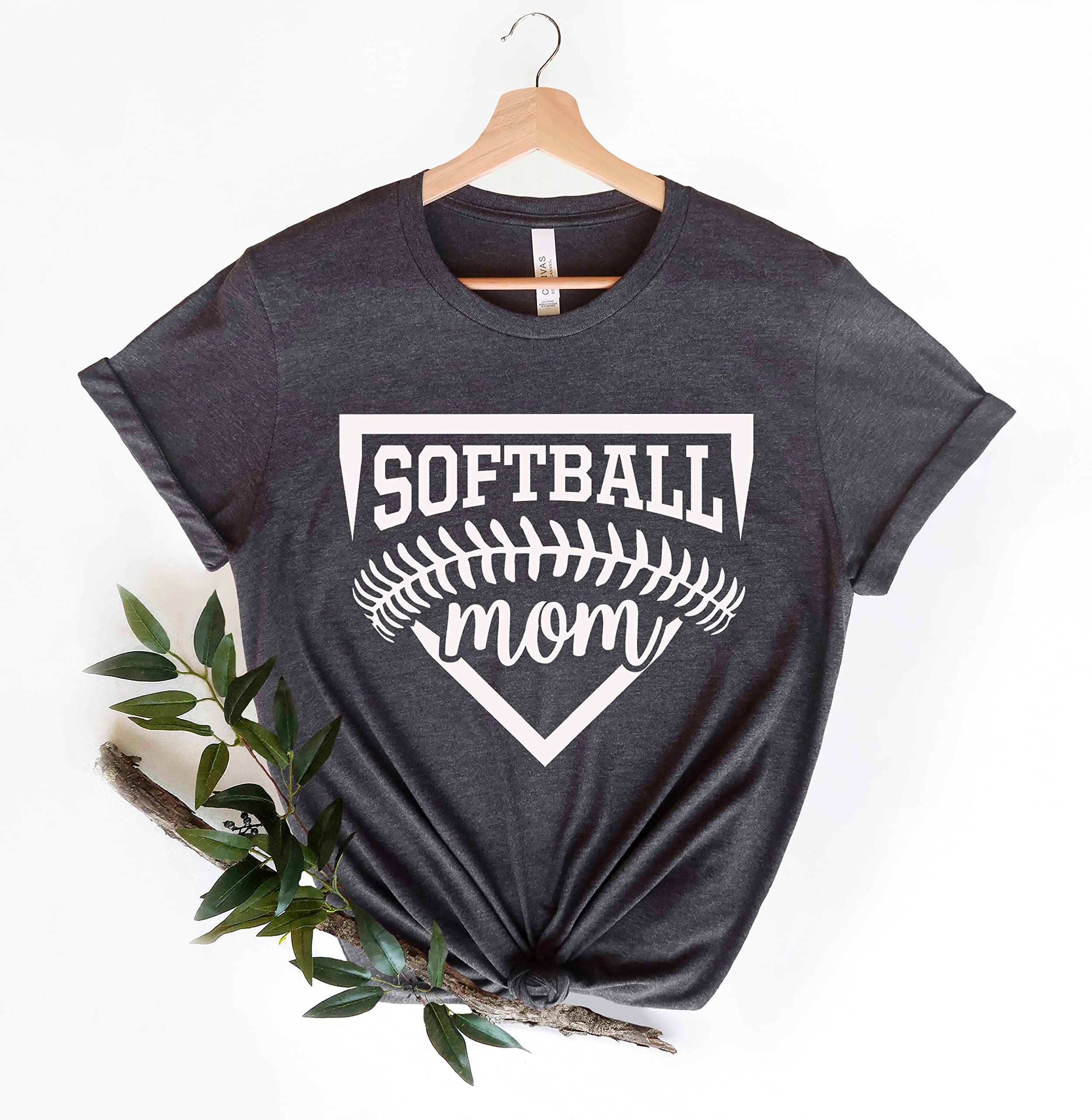 Softball Mom Shirt & Hoodie - Comfortable Baseball Mom Tee for Mothers Day Gift - Perfect for Games, Practices & Supporting Your Team