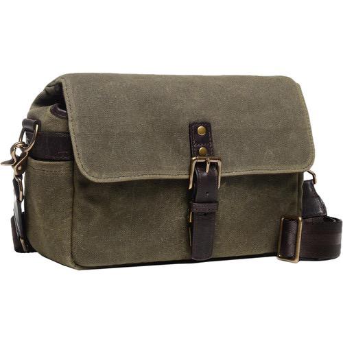 ONA Bowery Canvas Camera Bag - Olive Green for DSLR & Mirrorless Cameras - Perfect for Travel, Street & Everyday Photography