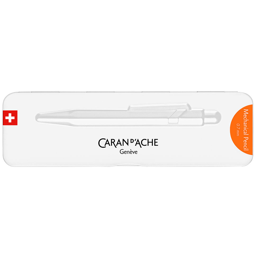 Caran d'Ache 844 Colormat X Mechanical Pencil - 0.7mm Drafting Pencil with Slimpack Orange Design | Perfect for Artists, Architects & Sketching Enthusiasts