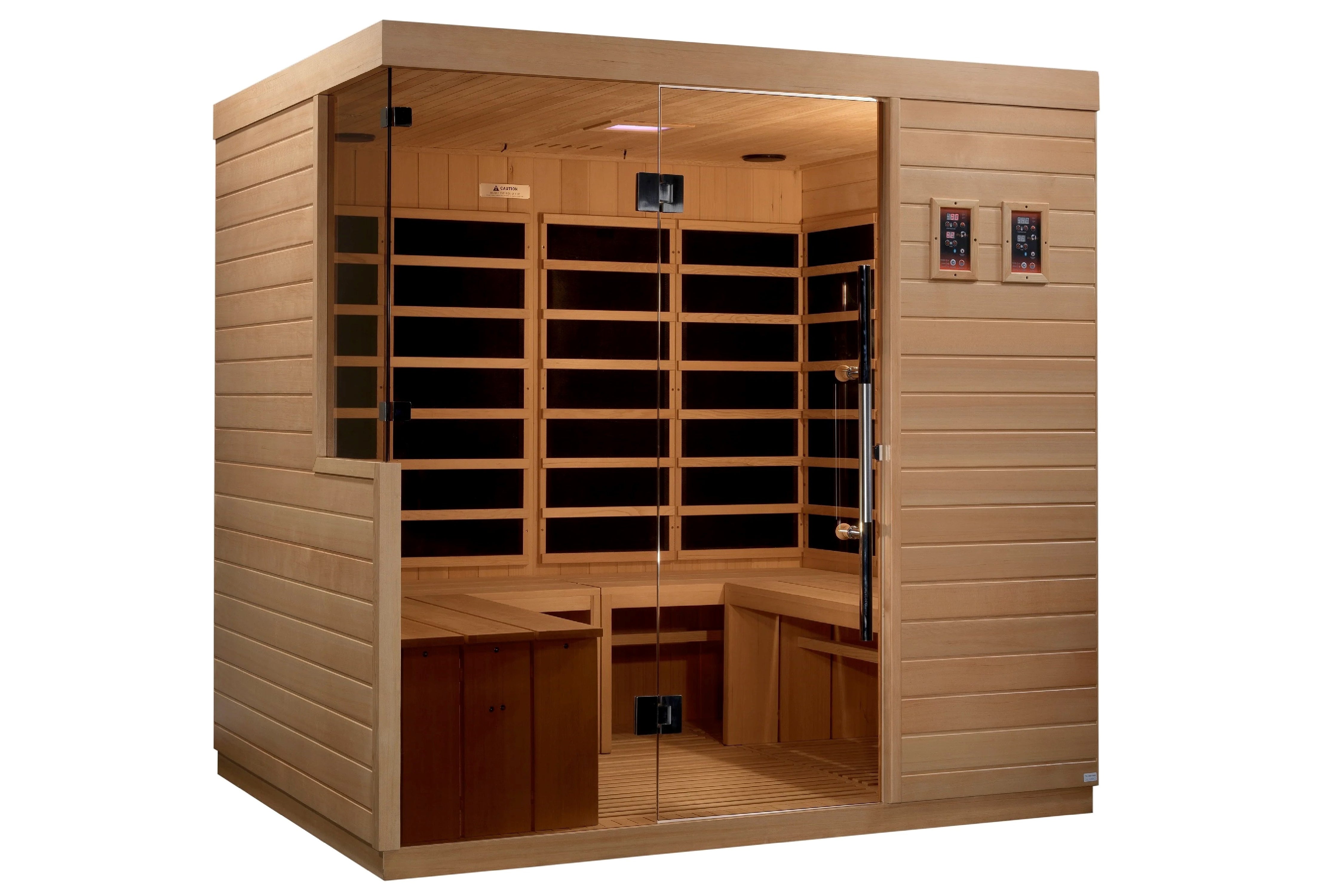 Dynamic La Sagrada 6-Person Indoor Ultra Low EMF FAR Infrared Sauna - Perfect for Home Relaxation & Detox