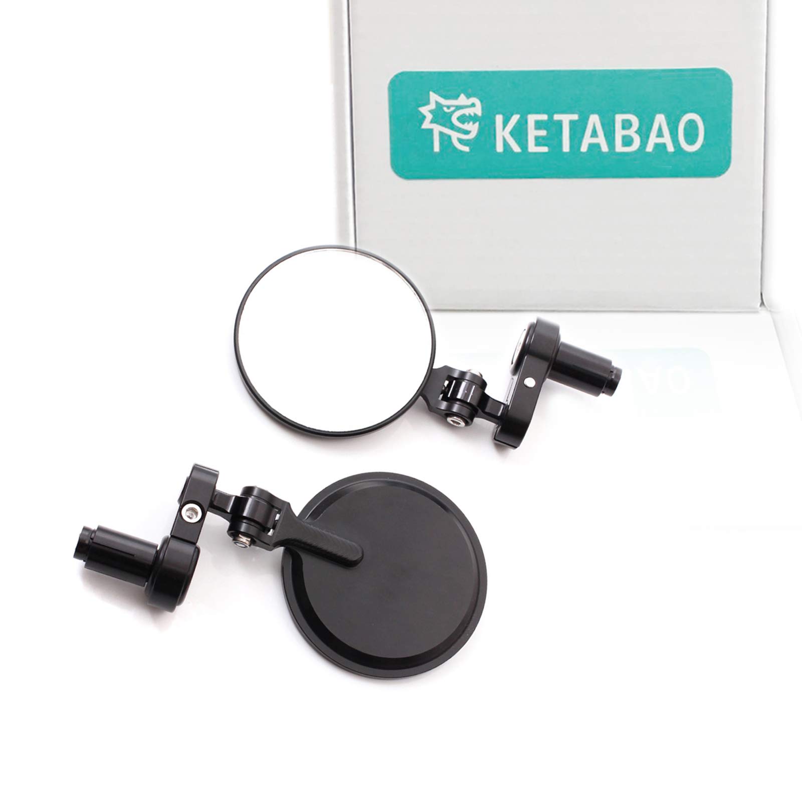 KETABAO CNC Black Folding Rearview 7/8
