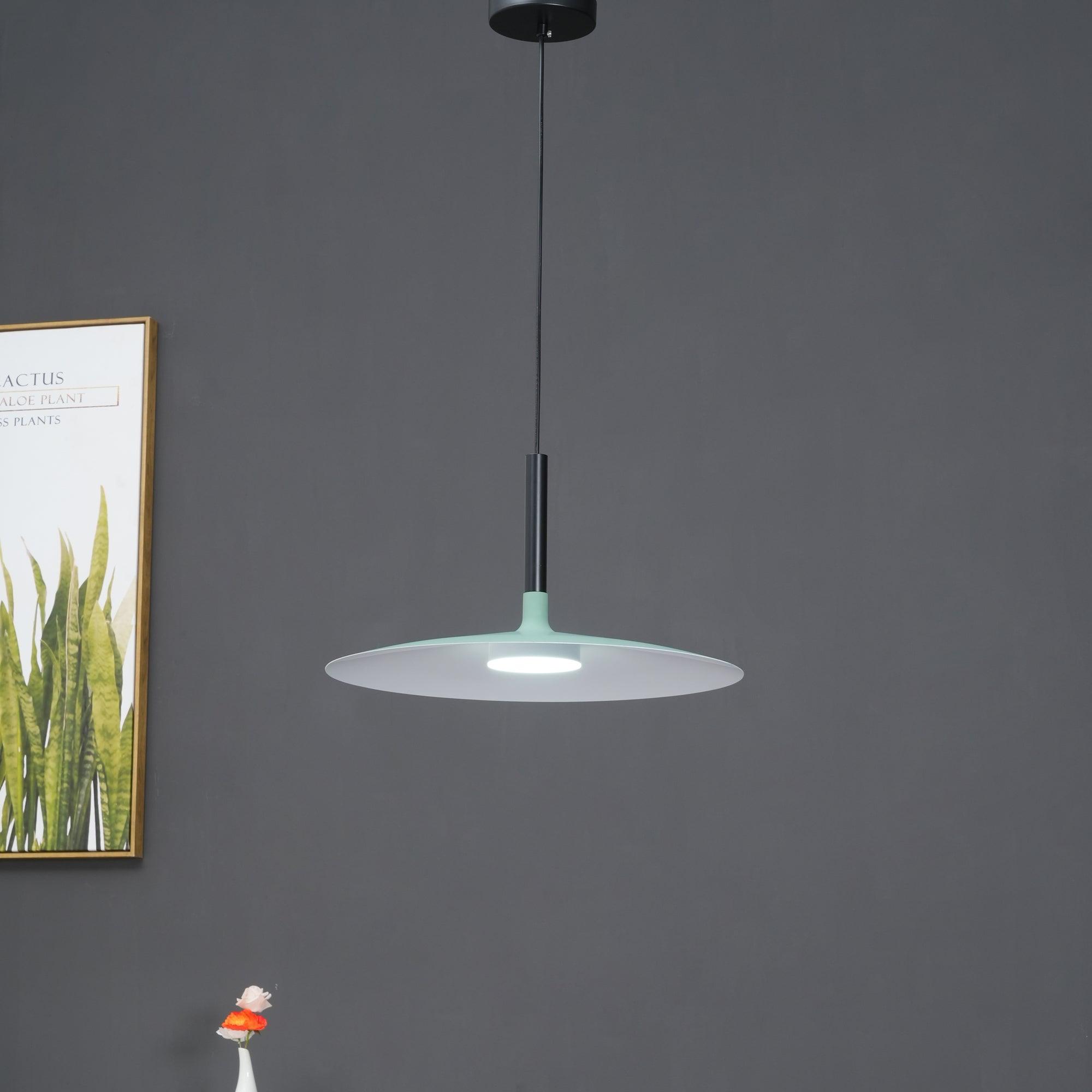 Aplomb Modern Metal Pendant Light - Industrial Style Ceiling Hanging Lamp for Kitchen Island, Dining Room & Bedroom Lighting