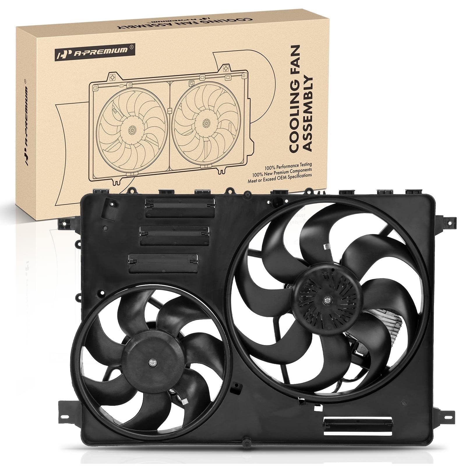 Premium Engine Radiator Cooling Fan Assembly with Controller for Volvo XC60 S60 XC70 S80 V60 V70 (2010-2016 Models) - High-Performance Cooling Solution for Hot Weather & Heavy-Duty Driving