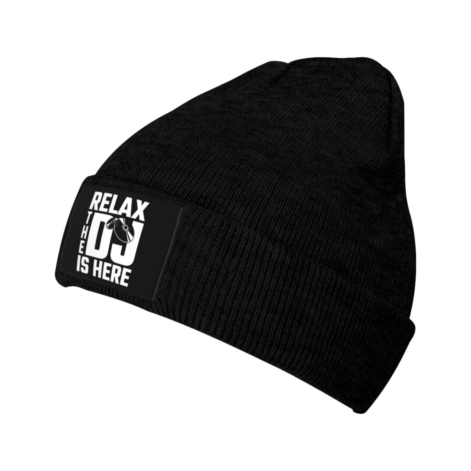 Unisex Thermal Winter Beanie Knit Hat for DJs & Music Lovers - Cozy Warm Fleece Lined Skull Cap for Cold Weather, Outdoor Activities & Concerts