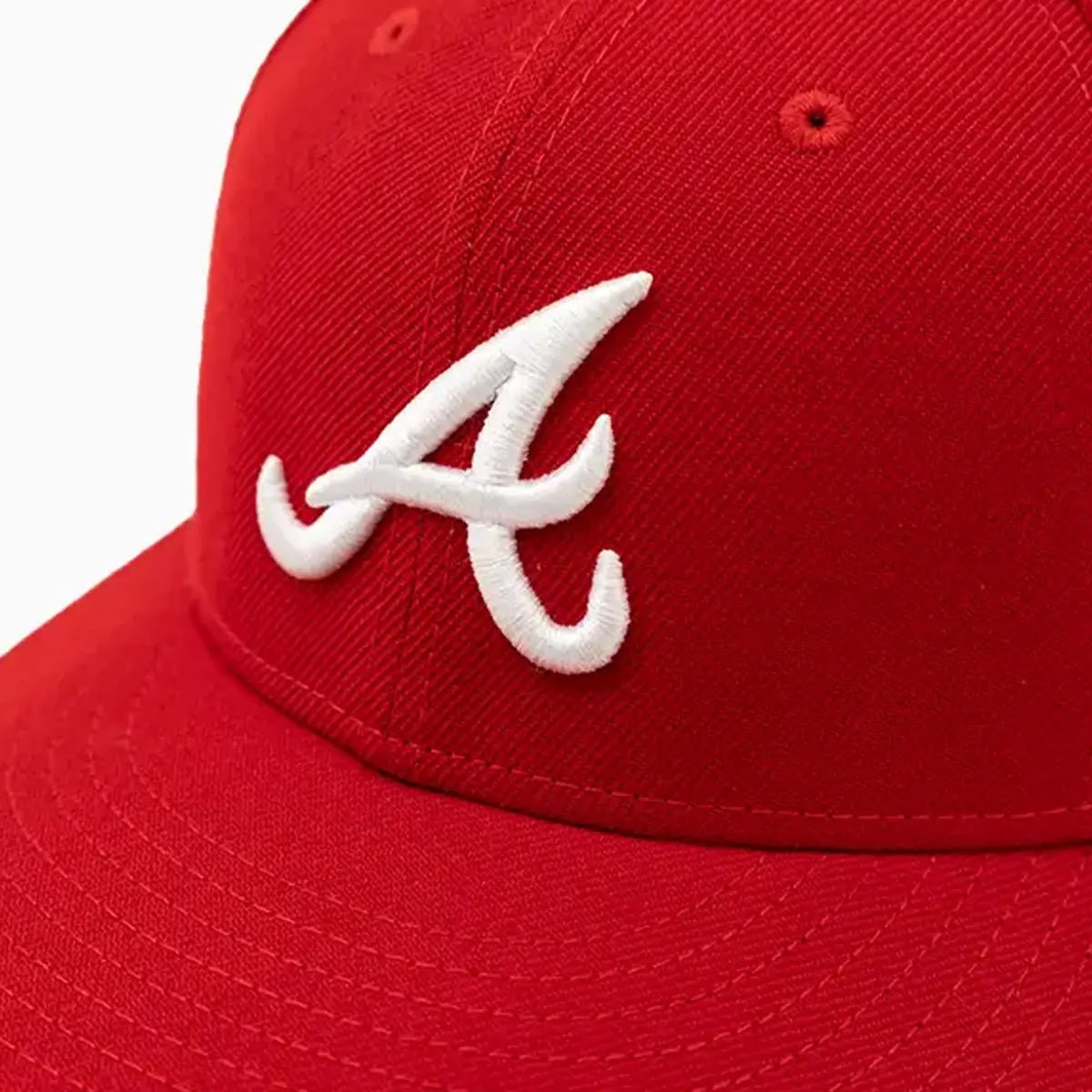 Atlanta Braves MLB 59FIFTY Fitted Baseball Cap - Official New Era Snapback Hat for Men & Women - Perfect for Games, Collecting & Streetwear Fashion