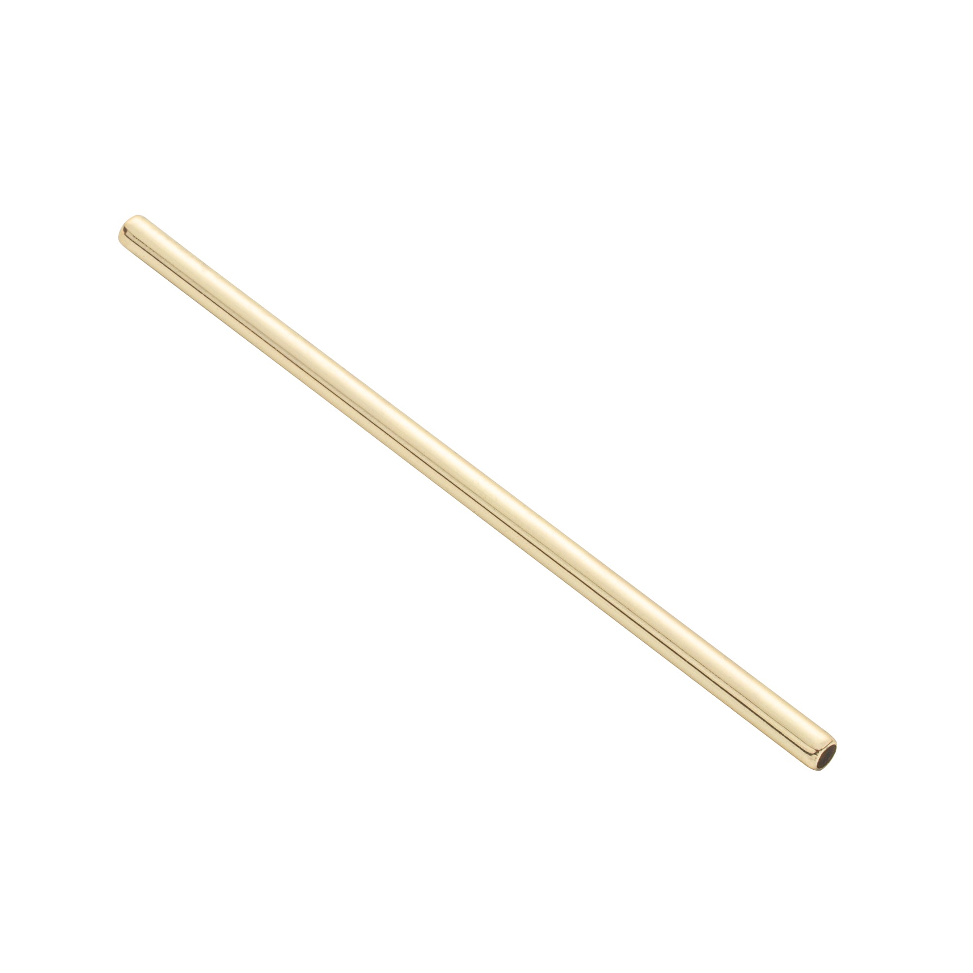 Premium Gold Plated Stainless Steel Drinking Straws - 2 Pack | Eco-Friendly Reusable Metal Straws for Smoothies, Cocktails, Iced Coffee & Home Parties