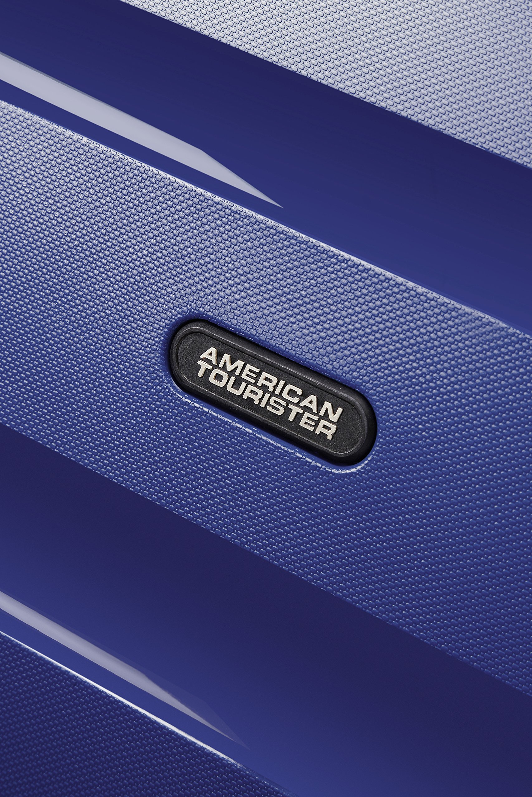 American Tourister Bon Air Spinner Luggage 55cm 31.5L Carry-On Suitcase with 360° Wheels - Midnight Blue for Business Travel & Weekend Getaways
