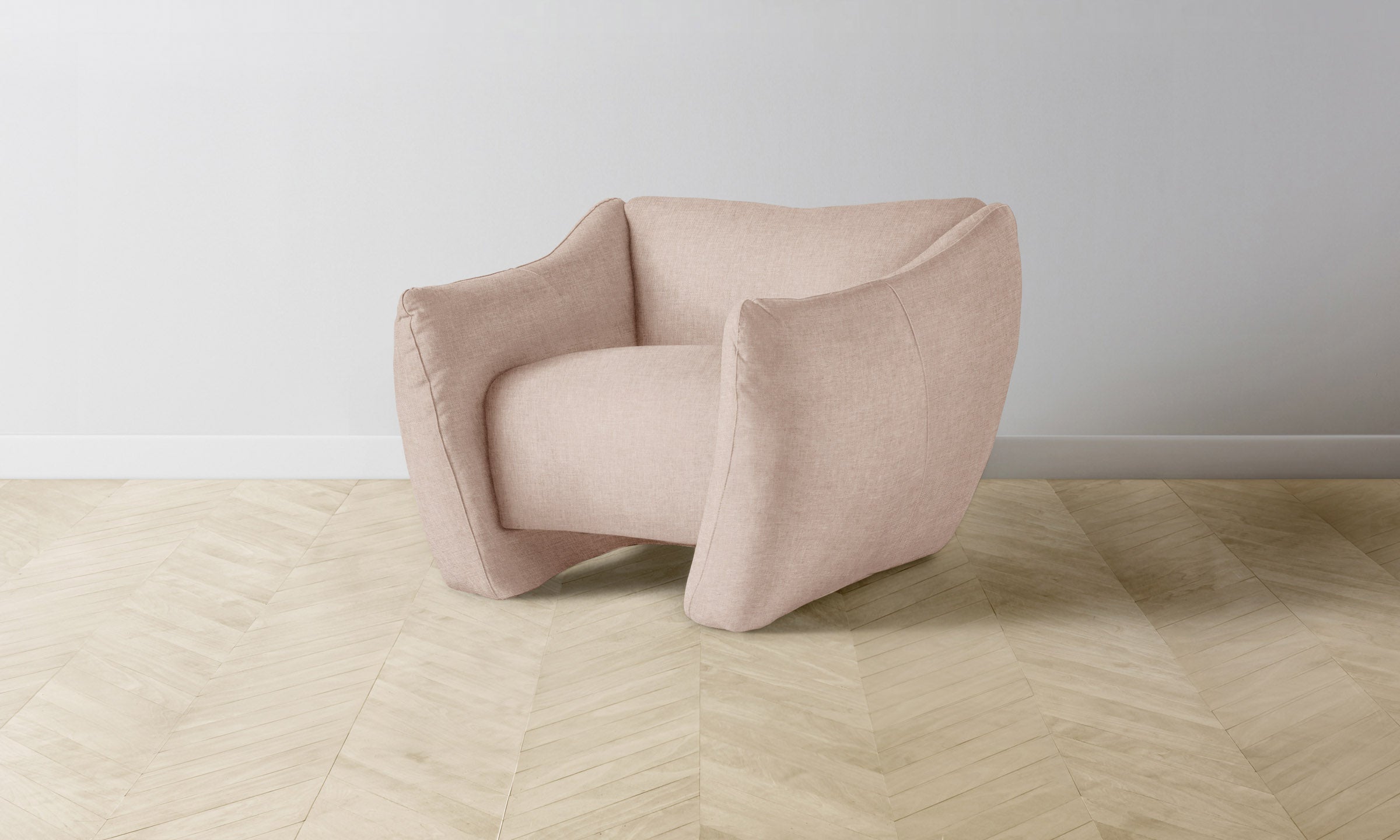 The Bond Chair - Premium Heritage Belgian Linen Petal Upholstered Lounge Chair for Living Room, Bedroom & Office | Modern Comfortable Seating Furniture for Home Decor