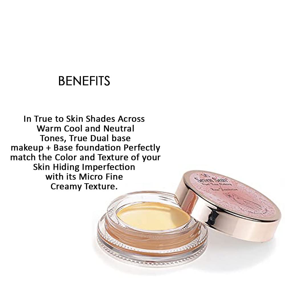 Seven Seas Mousse Foundation - Lightweight Full Coverage Concealer with SPF 30 | Long Lasting Matte Finish Makeup for All Skin Types | Sun Beige | Perfect for Daily Wear & Special Occasions