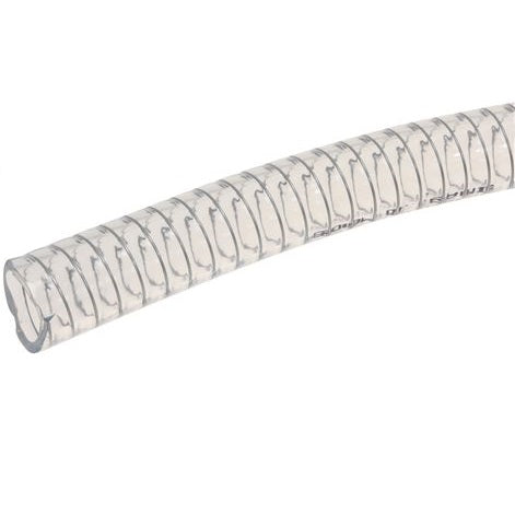 20mm Clear Armored Espresso Machine Drain Hose - Food Grade Flexible Tubing for Coffee Equipment (Per Foot) - Perfect for Commercial Coffee Shops & Home Baristas