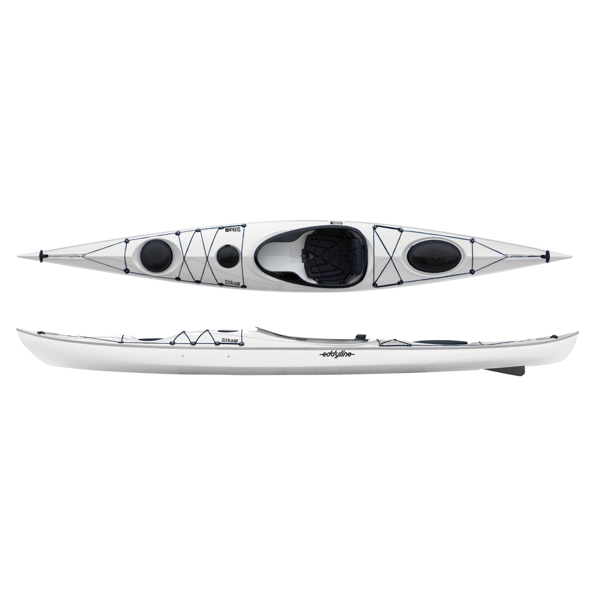 Eddyline Sitka XT Kayak - Lightweight & Durable Touring Kayak for Lakes & Rivers | Perfect for Fishing, Camping & Outdoor Adventures