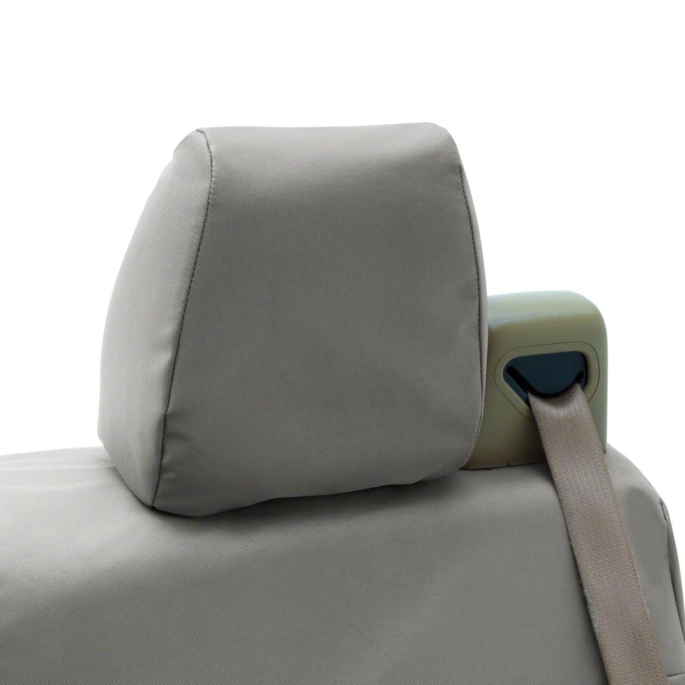 Coverking Custom Fit Front Solid Bench Seat Cover for Toyota Pickup Trucks - Ballistic Fabric (Light Gray) | Durable Protection for Work & Off-Road Use