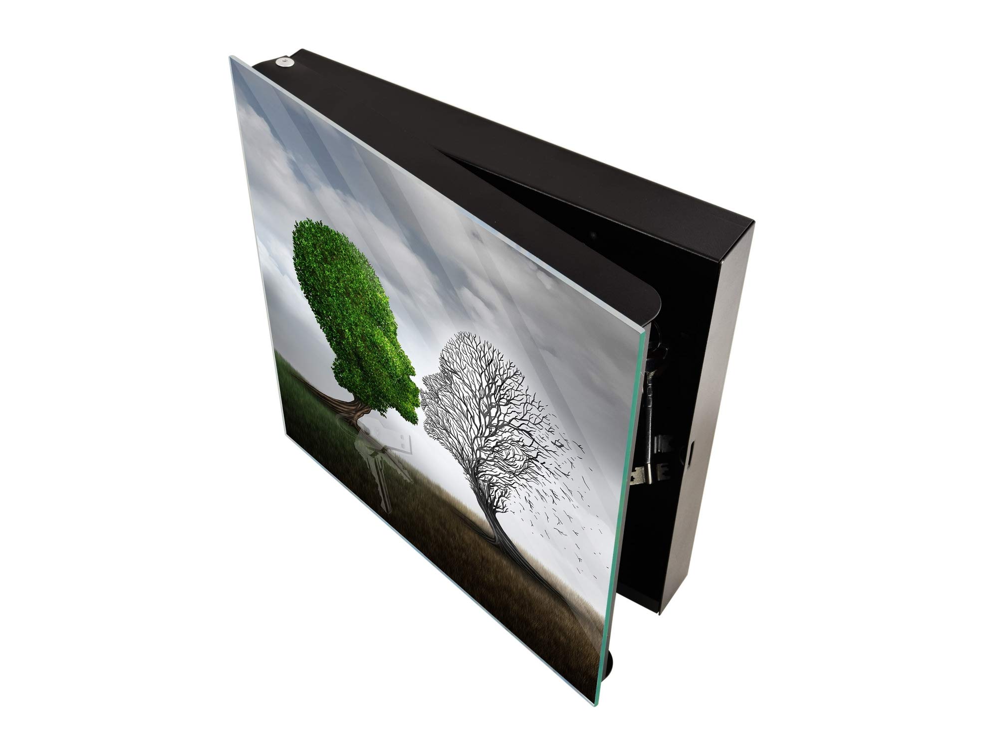 Modern Crystal Key Locker with Dry Erase Board - K10 Dead Love - Perfect for Home, Office & Dorm Organization & Message Display