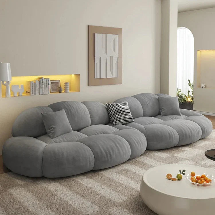 Modular Loveseat for Living Room - Contemporary Velvet Sofa Set with Chaise Lounge | Perfect for Small Spaces, Apartments & Cozy Home Decor