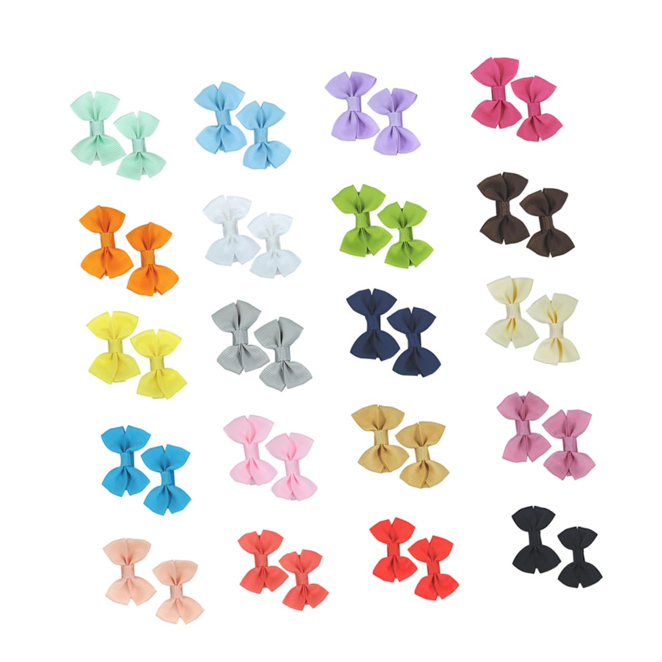 20pcs Baby Hair Clips for Girls - Cute Bow Tie Hair Accessories for Toddlers & Kids - Perfect for Daily Wear, Parties & Photo Shoots