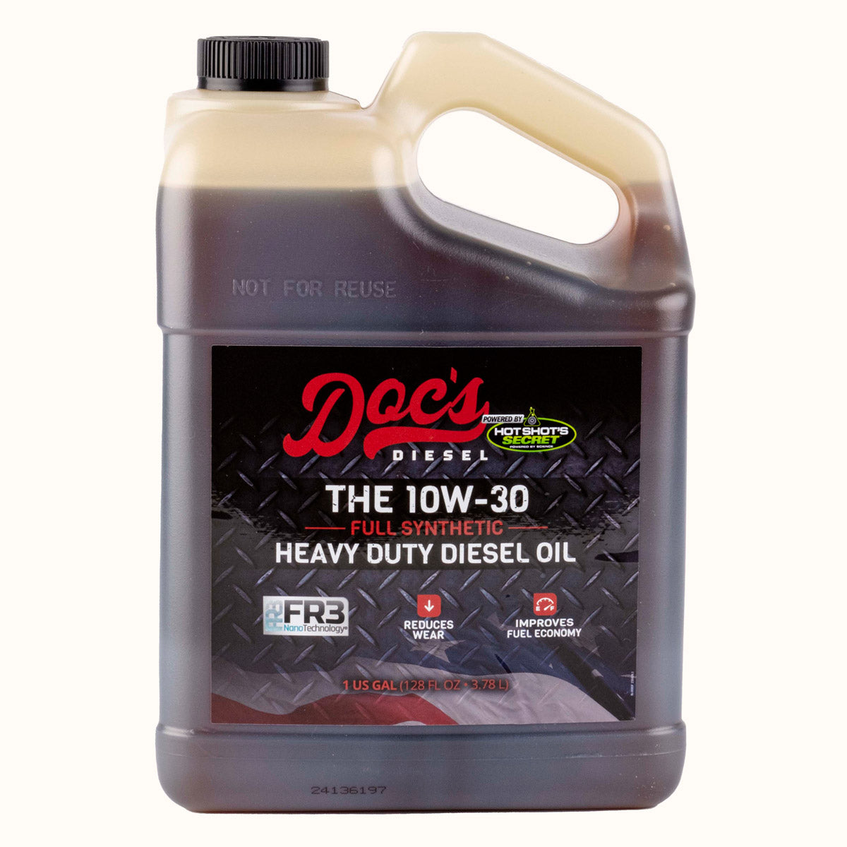 Doc's Diesel 10W-30 Full Synthetic Heavy Duty Diesel Engine Oil - Premium Performance for Trucks, SUVs & High-Mileage Vehicles - Ideal for Extreme Temperatures & Heavy Loads