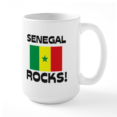 White - Senegal Rocks! Large Mug