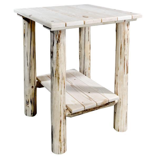 Montana Outdoor End Table - Weatherproof Patio Side Table for Garden, Deck, Poolside & Porch Use