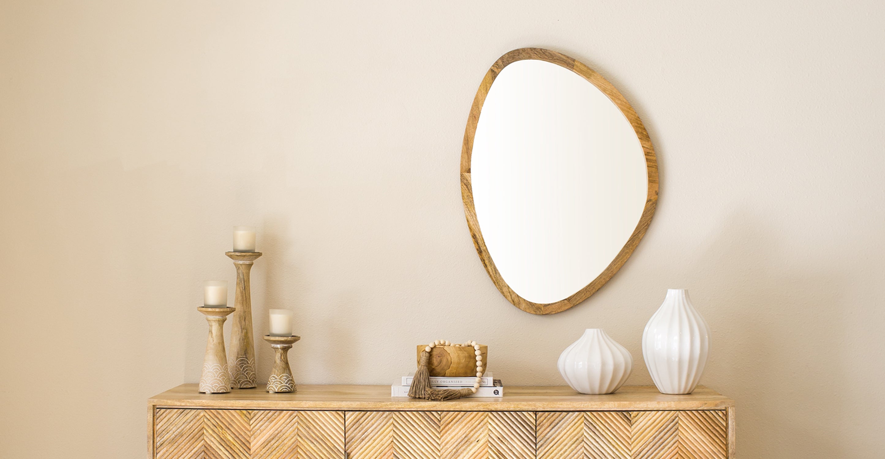 Safie Mirror - High-Quality Wall Mirror with Durable Frame for Home Decor, Bathroom, Bedroom & Living Room | Elegant & Functional Design for Modern Spaces
