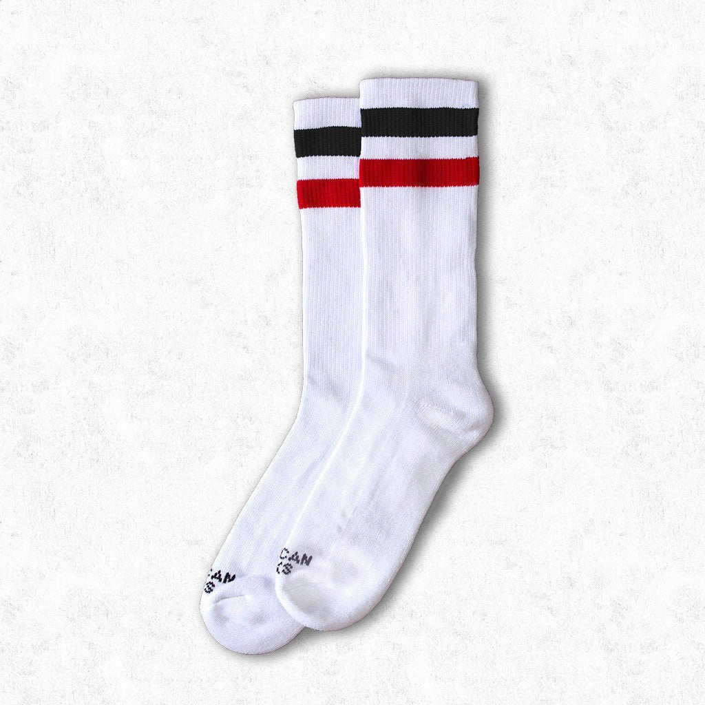 American Flag Socks for Teens - Mid High Anarchist Style Socks - Perfect for Patriotic Outfits & Punk Fashion