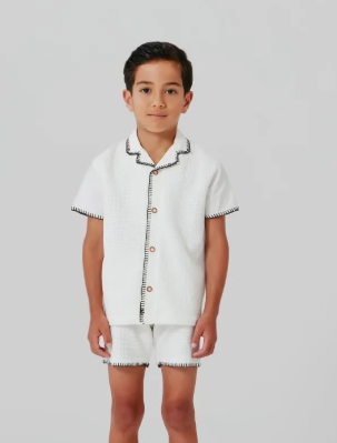 KIPP AIDEN Crochet Shorts for Girls - Breathable Summer Shorts (2-6 Years) - Perfect for Beach, Playdates & Casual Outfits