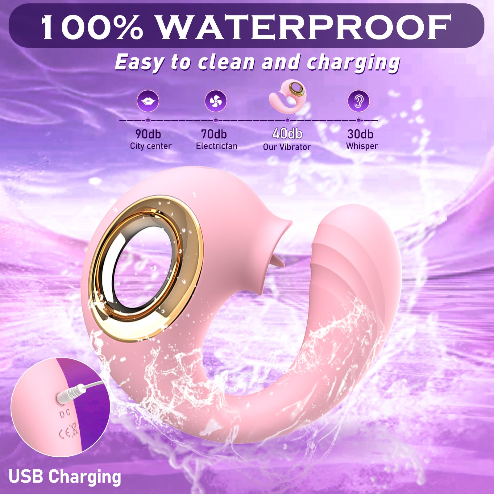 Premium Rose Sex Toy for Women - 12 Vibration & Tongue Licking Modes, G-Spot & Clitoral Stimulator, Adult Toys for Couples & Solo Play - Perfect for Romantic Nights & Spicing Up Your Relationship