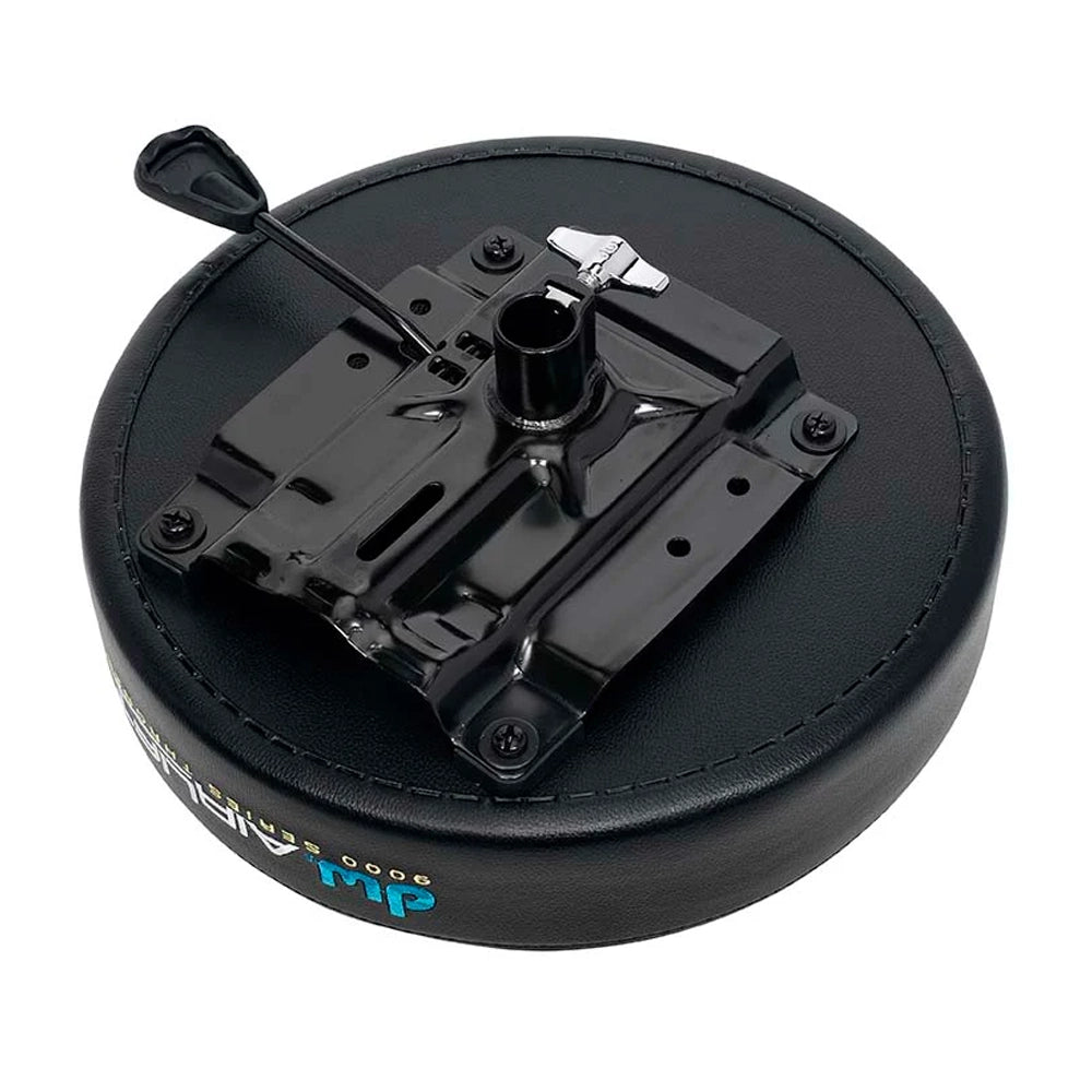 DW 9000 Series Airlift Round Base Drum Throne - Adjustable Height Drum Stool for Drummers | Perfect for Live Performances, Studio Recording & Practice Sessions