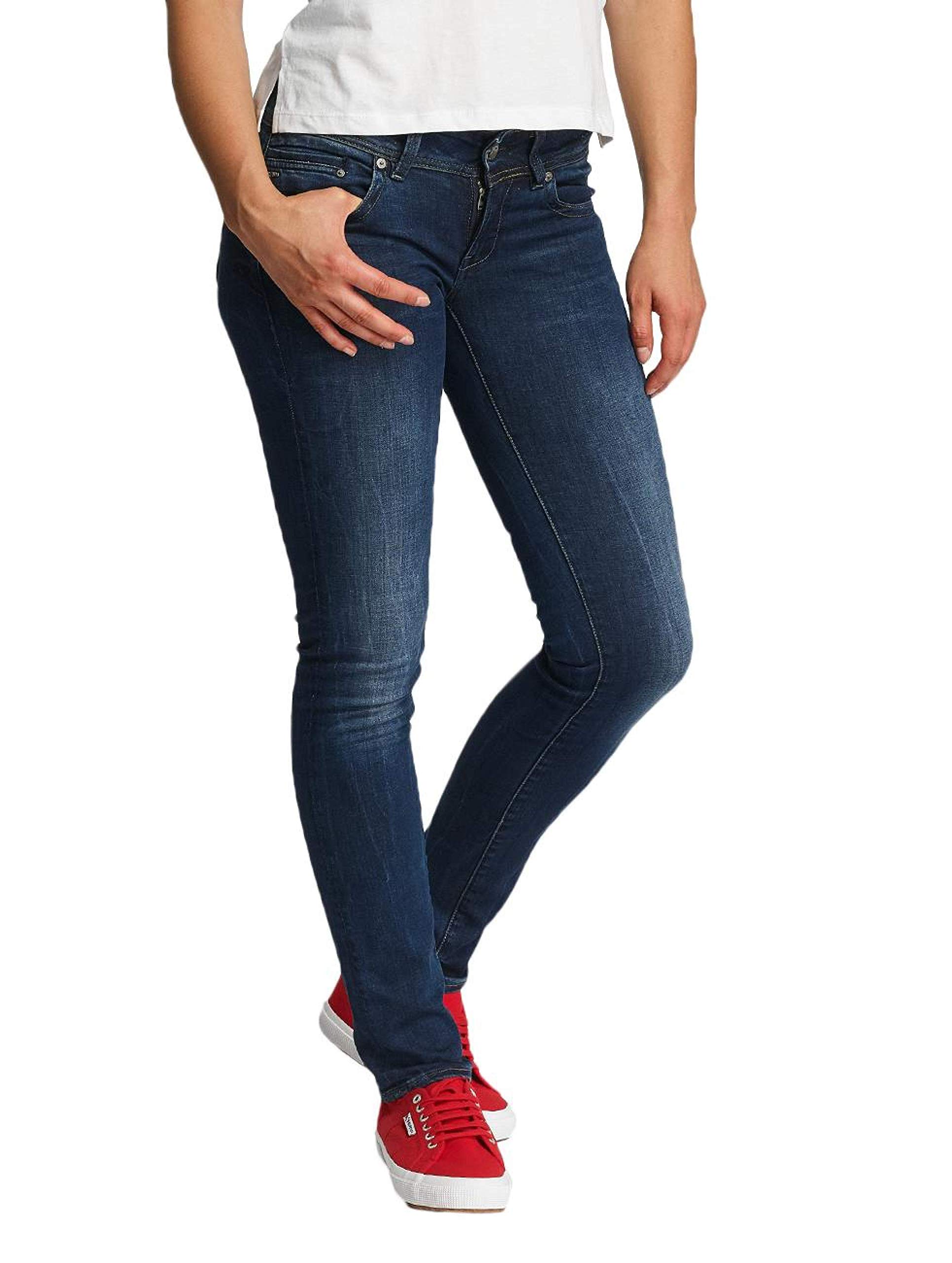 G-Star Raw Women's Midge Saddle Mid Rise Straight Fit Jeans - Comfortable Denim Pants for Casual Wear & Everyday Outfits