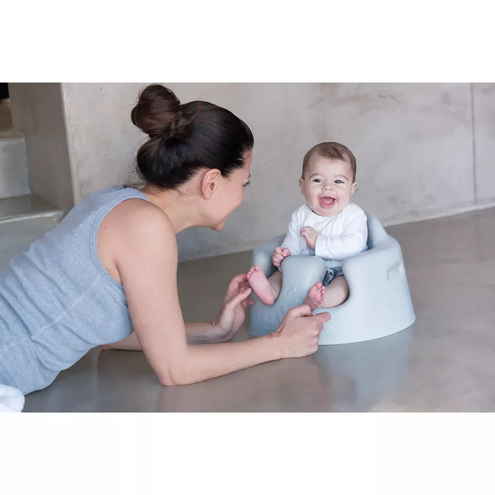 Baby Floor Seat for Infants - Soft & Supportive Cool Grey - Perfect for Playtime, Learning, and Tummy Time at Home