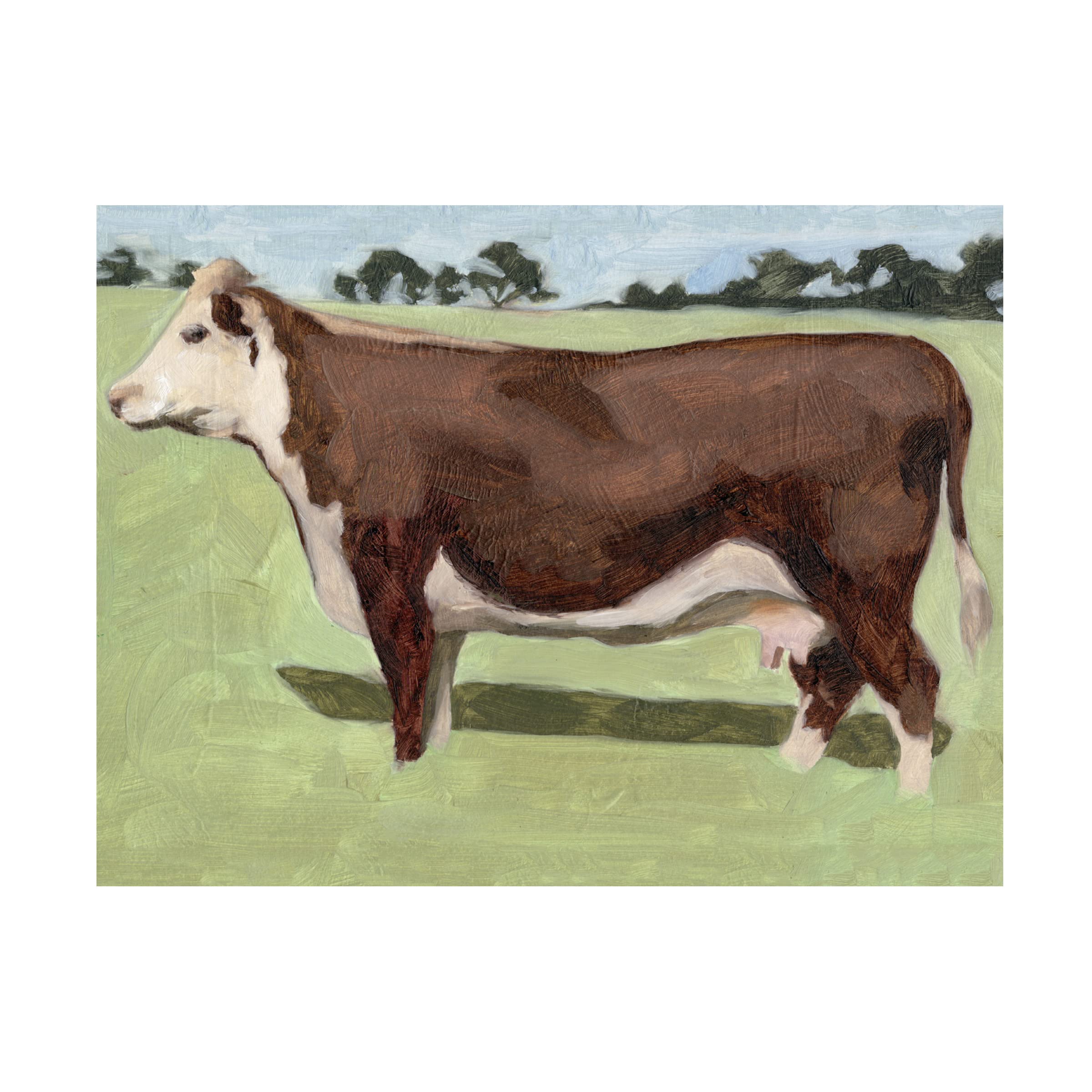Trademark Fine Art 'Wandering Fields I' Canvas Wall Art by Melissa Wang - Modern Landscape Painting for Living Room, Bedroom & Office Decor