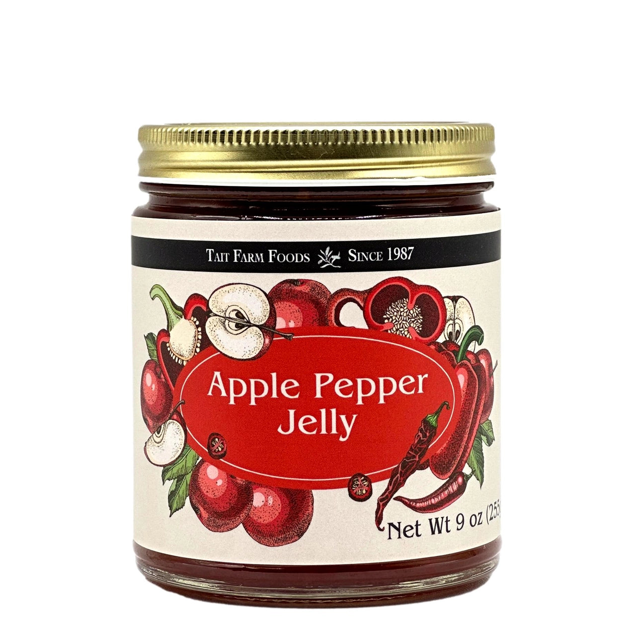 Apple Pepper Jelly - Sweet & Spicy Gourmet Fruit Spread for Cheese Boards, Crackers & Glazes | Perfect for Holiday Gifts & Charcuterie