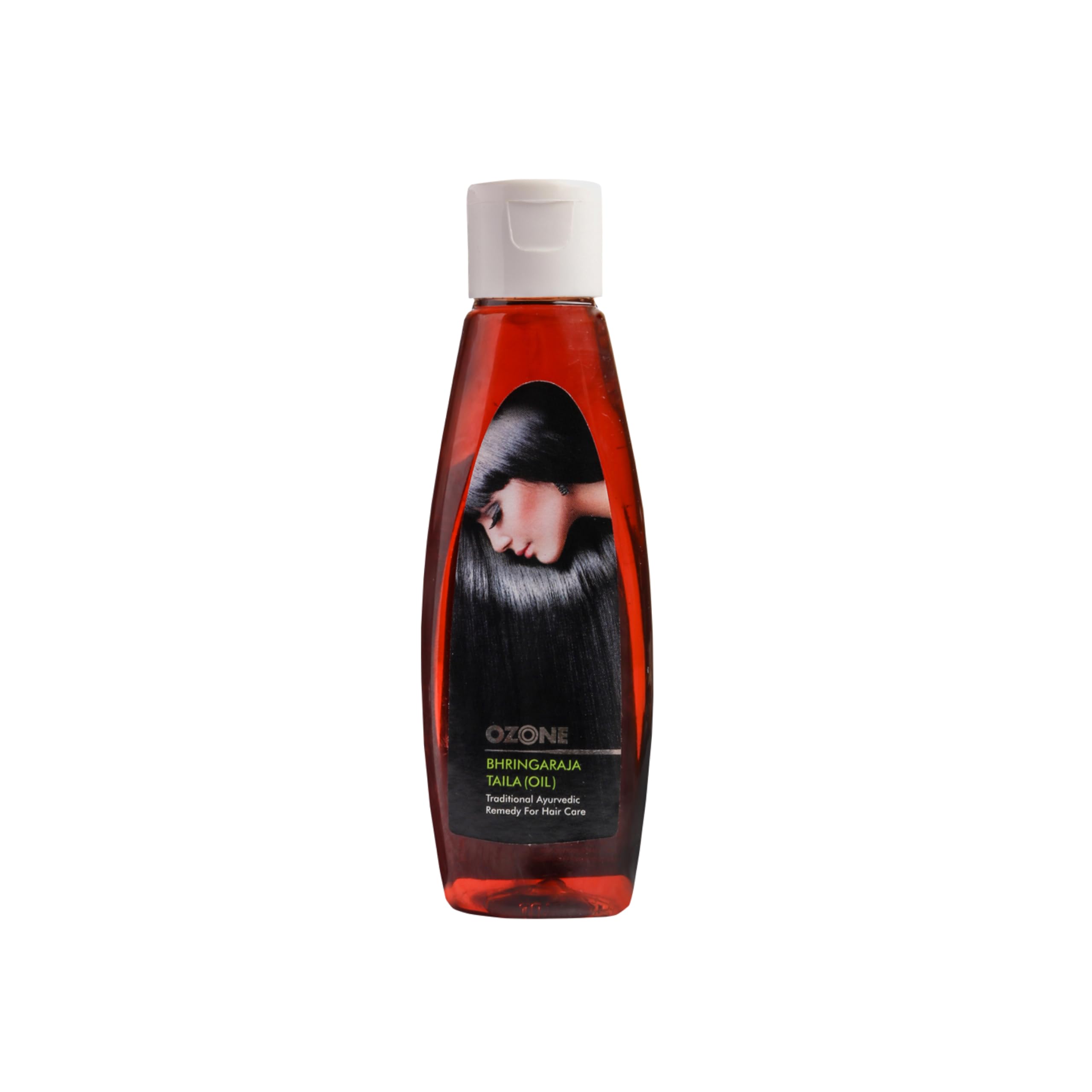 Ozone Bhringaraja Hair Oil - 100% Pure Natural Ayurvedic Oil for Hair Growth | Paraben & Sulfate Free | Reduces Hair Damage & Controls Hair Fall | 100ml | Perfect for Daily Hair Care & Scalp Massage