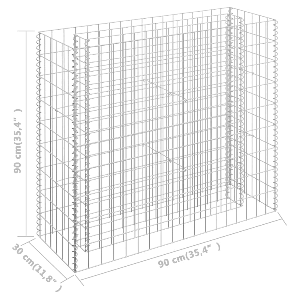 Galvanized Steel Gabion Basket - 35.4