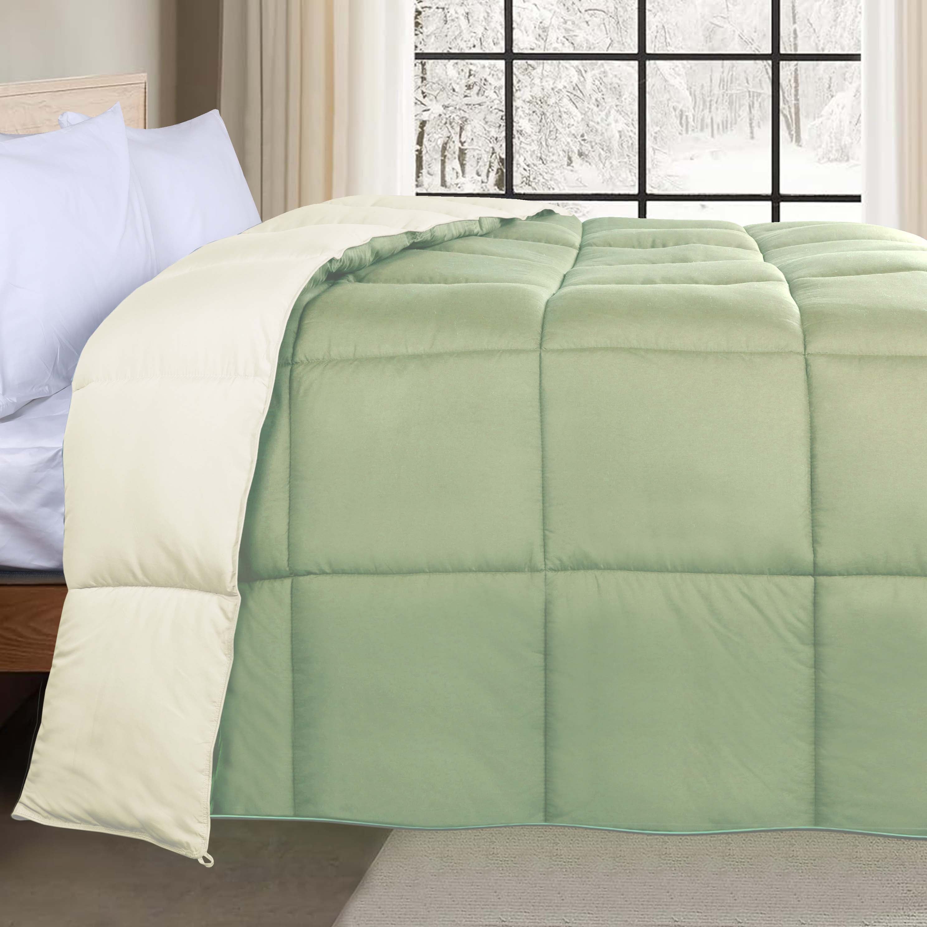 Luxury Brushed Microfiber Reversible Comforter Set - Ultra Soft Bedding for All Seasons - Perfect for Master Bedroom, Guest Room & Dormitory