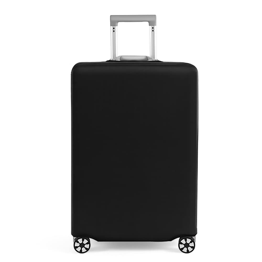 GANNEPIE Black Printed Luggage Cover for 22-25 Inch Suitcases - Waterproof Travel Bag Protector for Airplane, Train & Bus Trips