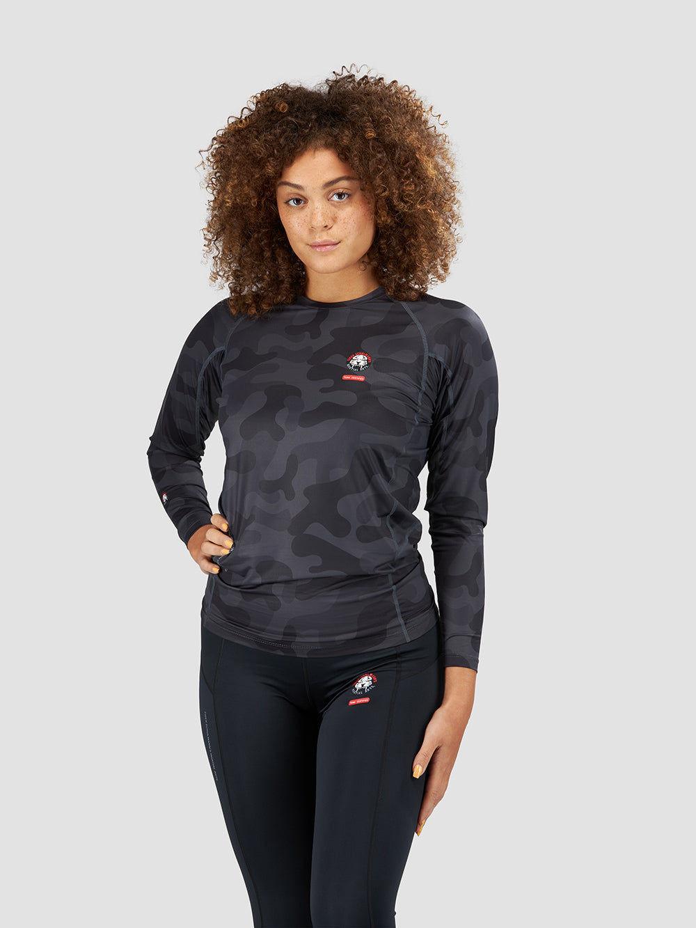Rebel Camouflage Rash Guard - UPF 50+ Sun Protection for Surfing, Swimming & Outdoor Sports