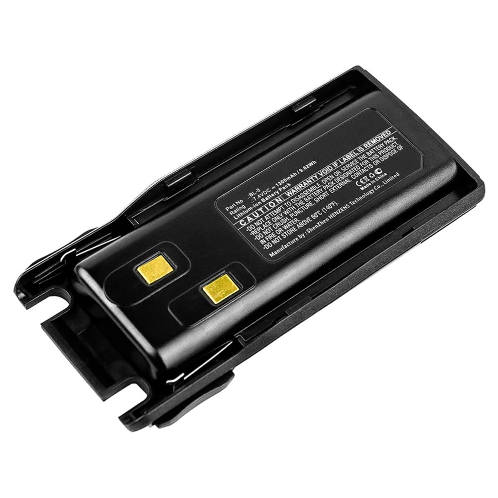 Synergy Digital 2-Way Radio Battery for Baofeng UV-82 - 7.4V 1300mAh Li-ion High Capacity Replacement (BL-8 Compatible) - Perfect for Emergency Communication, Outdoor Adventures & Security Work