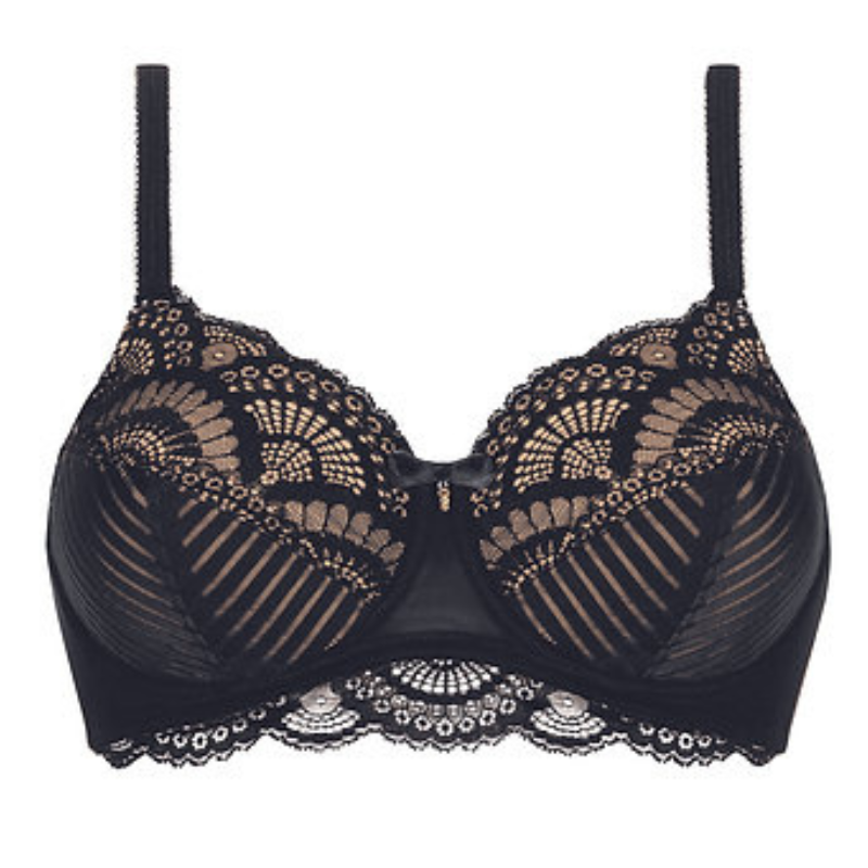 Amoena Karolina UW Mastectomy Bra - Post-Surgery Comfort Bra for Women, Black | Soft Support for Breast Cancer Recovery & Everyday Wear