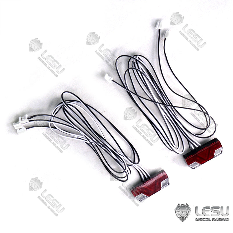 1/14 Scale RC LESU A0020 Hydraulic Trailer Truck A0005 Accessories - 52MM Wheel Tires, Stickers, Plastic Taillights & Metal Electric Lifting Legs - Perfect for RC Truck Customization and Off-Road Simulation