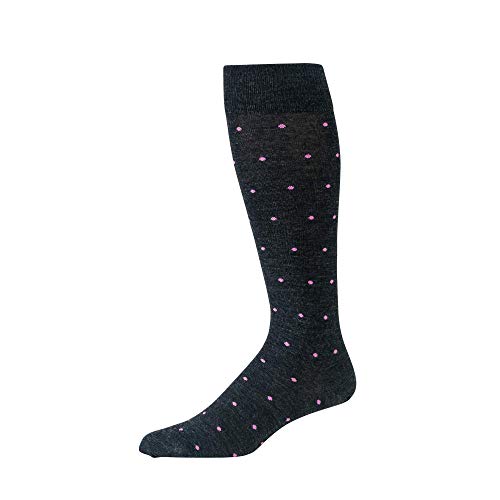 Charcoal With Pink Dots