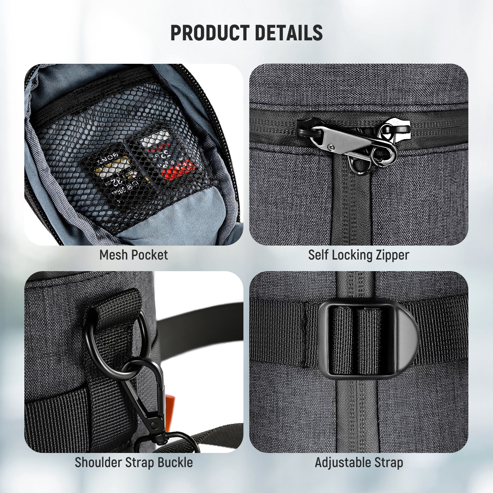 NEEWER PB012 Camera Lens Pouch - Waterproof Protective Case for DSLR & Mirrorless Lenses - Perfect for Travel, Hiking & Outdoor Photography Gear Storage